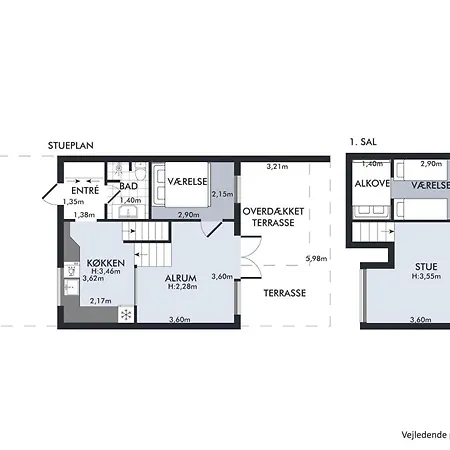 Beautiful In Oer Maritime Village With Great Terraces And Prime Location Semesterbostad